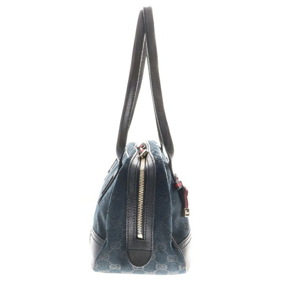Gucci GG Canvas Sherry Princess Handbag Ribbon Black - Picture 3 of 5
